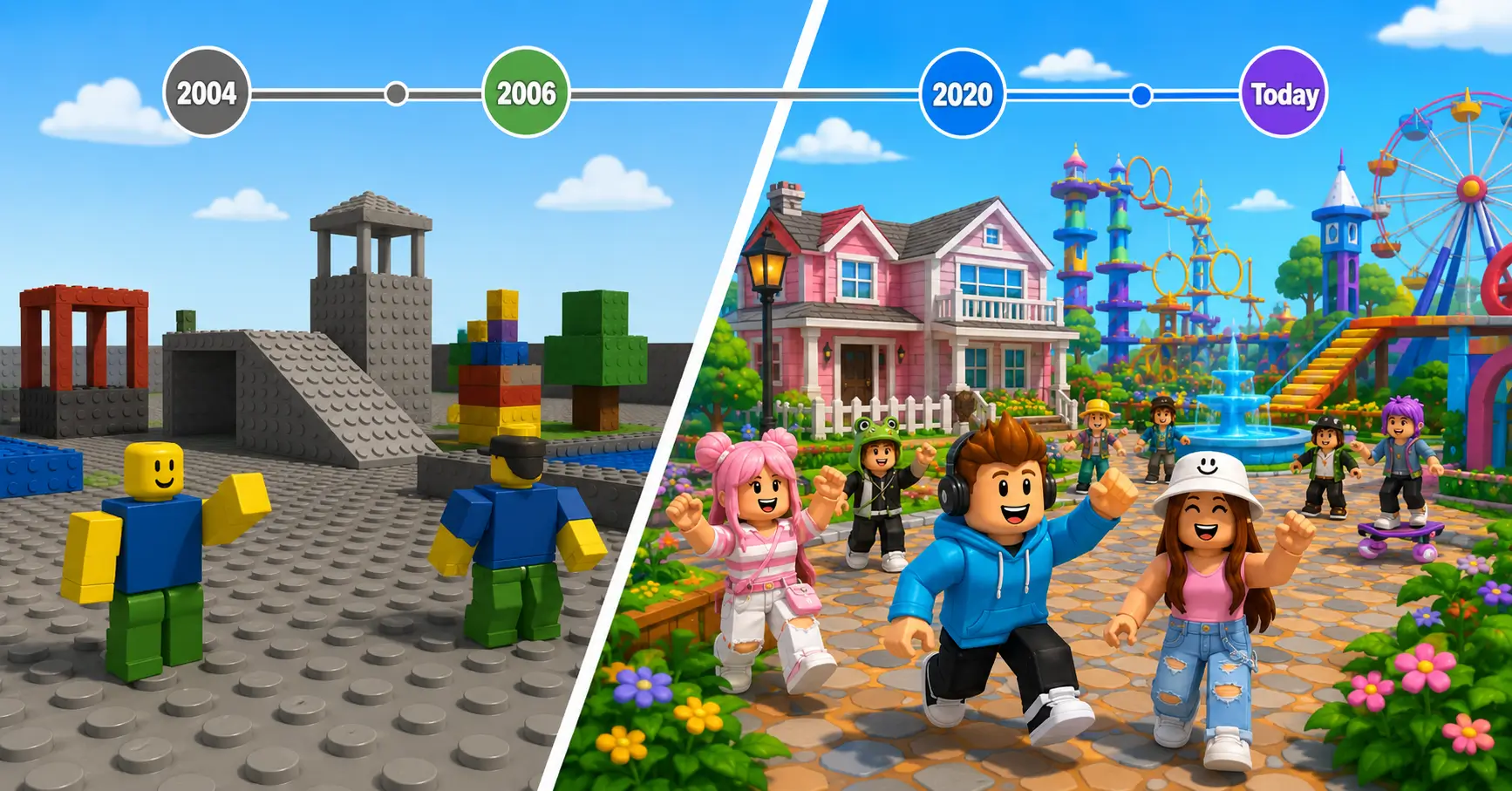 roblox then and now